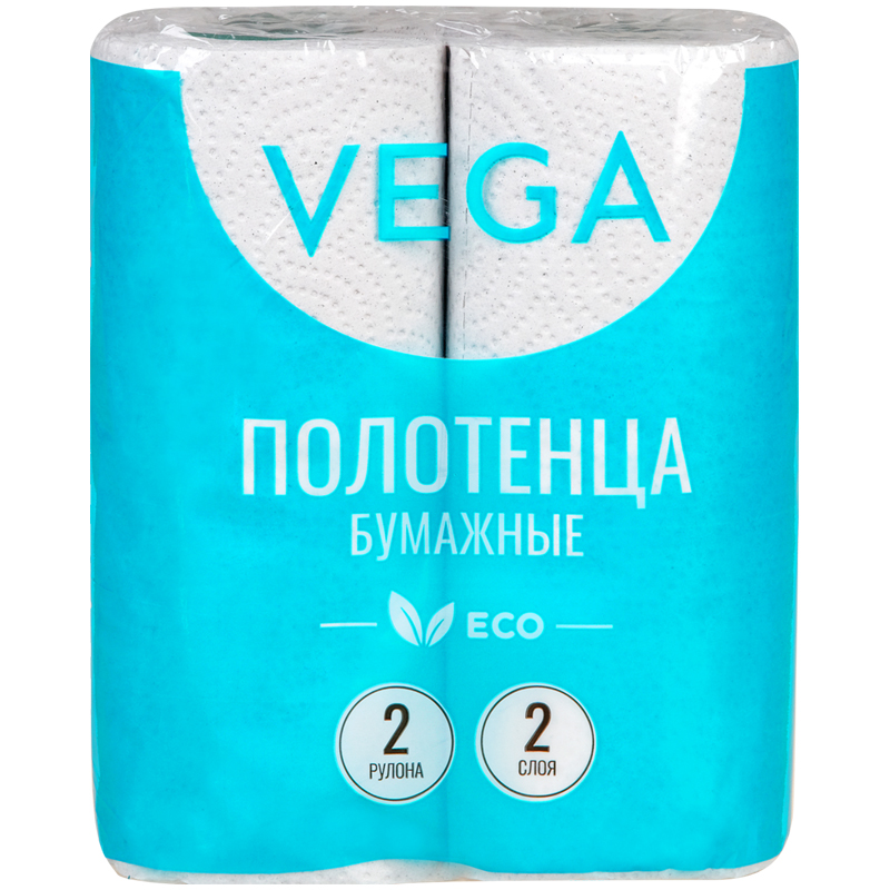Бум.полотенца Vega 2-сл. (пач-2рул*12м) уп12пач арт.0314-065