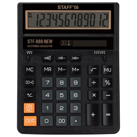 Калькулятор 12-разряд. Staff STF-888 арт.0109-019