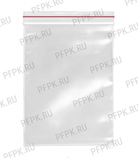 Пакет Zip-lock  7*10 КП (красная полоса) уп100-*1т* арт.0318-032