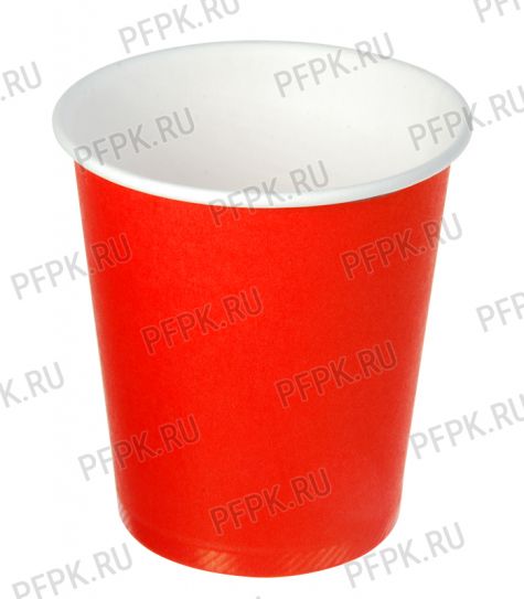 Стакан карт 0,25 красный д/горячего уп50-1т арт.0310-069