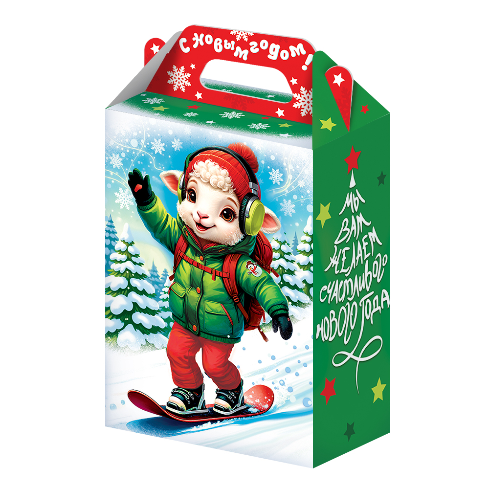 Кор. НовоГод. 1000гр Чемпионы СИМВОЛгода 3D-эффект уп150 арт.0906-024