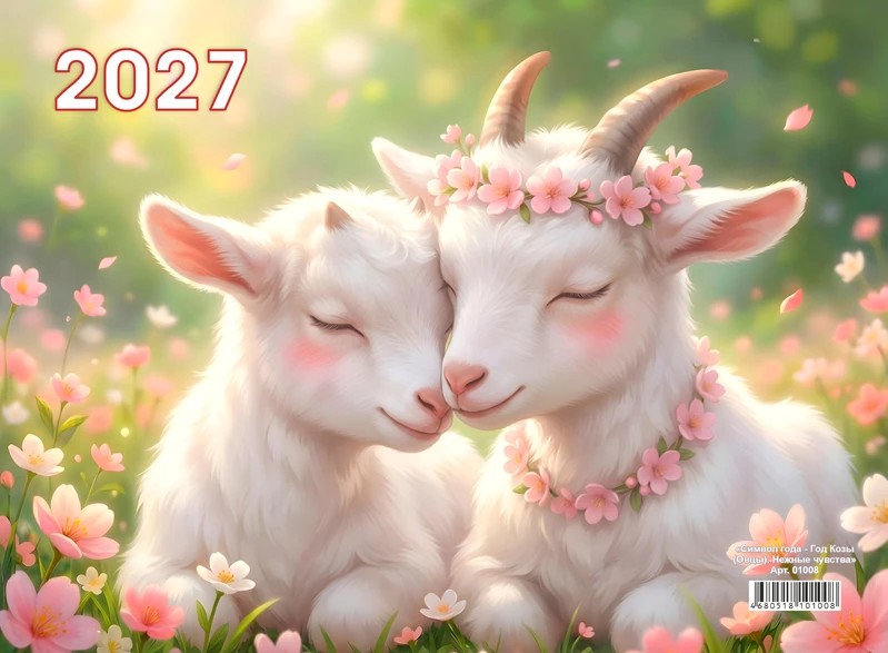 Календарь квартал 01008 Символ года 2027г (3спир) уп23 арт.0203-040
