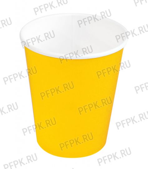 Стакан карт 0,25 желтый D80 д/горячего уп50-1000 арт.0310-004
