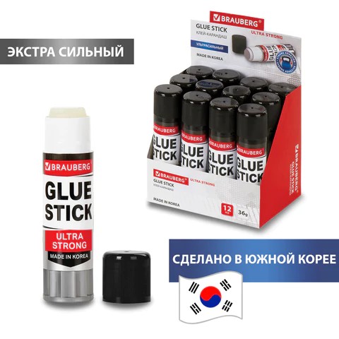 Клей-карандаш 36гр BR ULTRA STRONG арт.0111-111