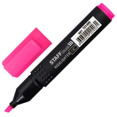 Текстмаркер STAFF College STICK HL-497 розовый арт.0159-019-3