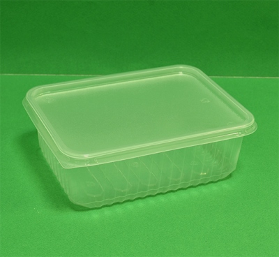 Конт. 1,5л PP ПолиЭр +крышка уп50-500 (низкий прямоуг. 179*132) арт.0308-102
