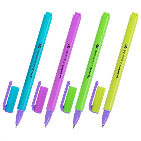 Ручка гел. BR COLOR NEON черная арт.0152-010