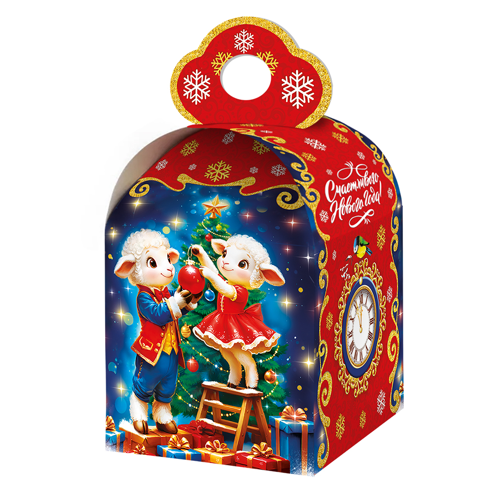 Кор. НовоГод. 1500гр Волшебство СИМВОЛгода УФ-лак уп140 арт.0906-028
