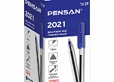 Ручка шар. Pensan 2021 синяя 1,0мм уп50 арт.0150-053