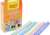 Мелки цветные (пач-10шт) Мульти-Пульти 31853 круглый уп12 арт.0126-007