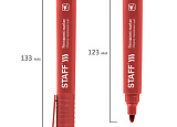 Маркер перм. Staff "Basic Budget PM-125" красн уп12 арт.0158-023-3