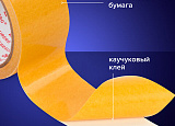 Скотч двухсторон 50ммх10м ткань.основа BR арт.0305-033