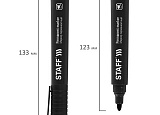 Маркер перм. Staff "Basic Budget PM-125" черн. уп12 арт.0158-023-1