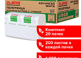 Бум.полотенце 2-сл. 21,5*24 Z Лайма (пач-200л) уп*20пач* арт.0314-051