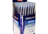 Ручка шар. Pensan Buro синяя 1,0мм уп50 арт.0150-043