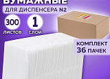 Салфетки д/держателя 17*15,8см 1сл (пач-300шт) ЛАЙМА уп36пач арт.0314-011