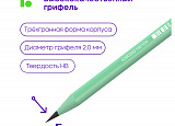 Карандаш пласт ч/гр с ласт Berlingo-01014 HB трехгран арт.0157-029
