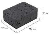 Губки для посуды 9,5х7х3,5 см, BIG BLACK, LAIMA пач10шт арт.0604-124